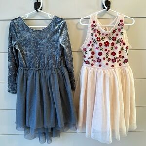 Two girl tulle dresses size 5T and 6